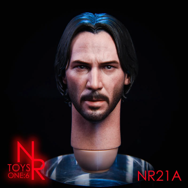 

In stock NRtoys NR21 1:6 head carving killing god 2.0 head carving Keanu Reeves send special gold coins 12-inch male body