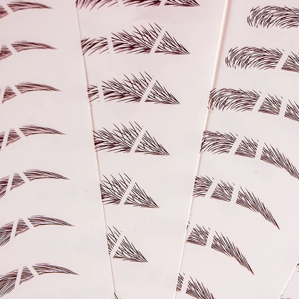 

4D Eyebrow Tattoo Sticker Waterproof Long Lasting Makeup False Eyebrows Stickers Fake Eyebrow Lamination Cosmetics