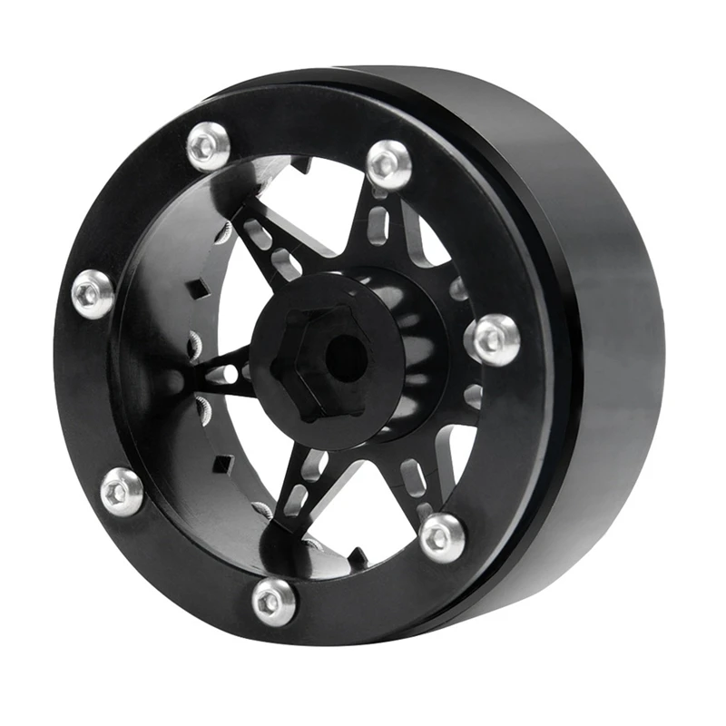 

Wheel Rims Hub 2.2 Inch Black with 4Pcs Rock Crawler 2.2 Inch Tires Soft 138mm Tyre with Foams