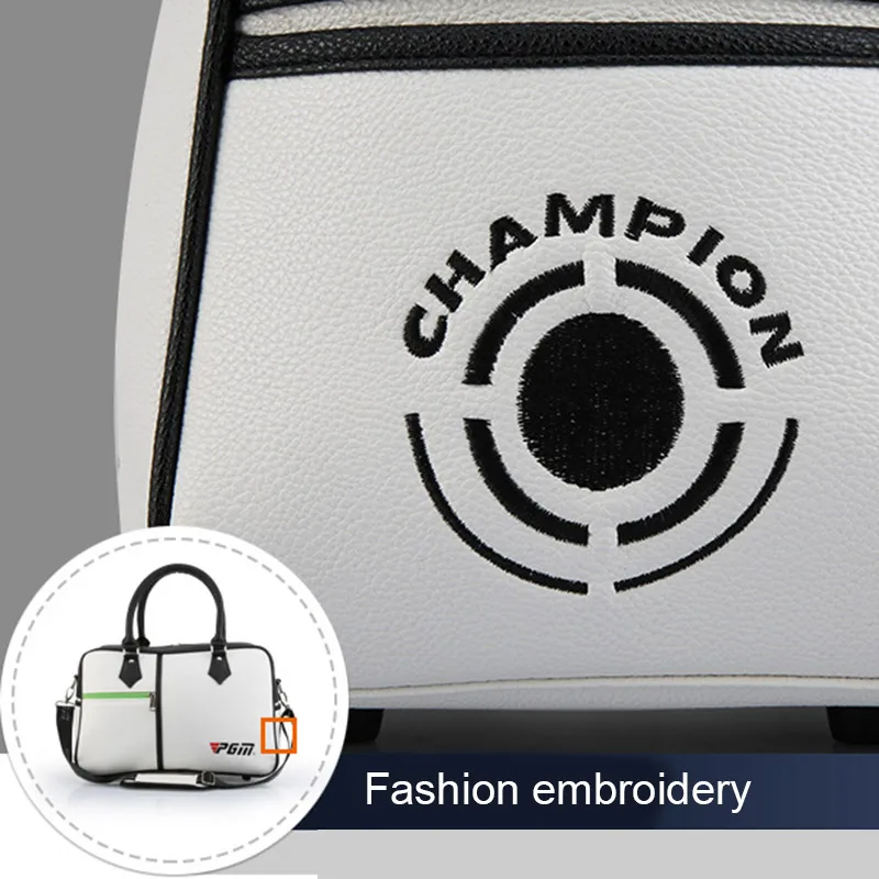 Golf Bag Male Female Golf Clothing Bag Shoes Large Capacity Double-layer Waterproof PU Bags  FK88