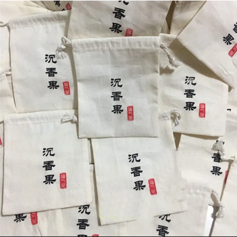 Natural Cotton Gift Bags 8x10cm 9x12cm 10x15cm 13x17cm Makeup Drawstring Pouches Jewelry Sack