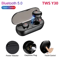 tws y30 wireless headphones bluetooth 5 0 sport earphones waterproof earbuds touch control headset for xiaomi huawei smartphones