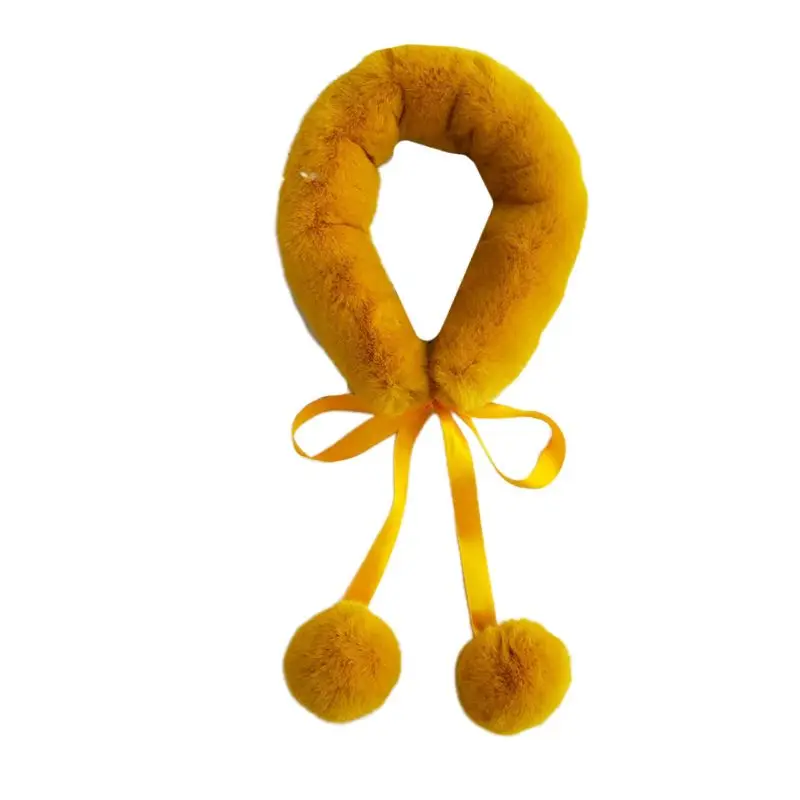 Женский утепленный воротник из искусственного меха норки с воротником шарфом