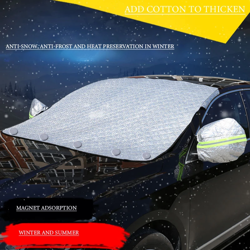 

Universal Windshield Sunshade, Aluminum Foil and Cotton Thickened Sunscreen Heat Shield, Sunshade, Car Protective Equipment
