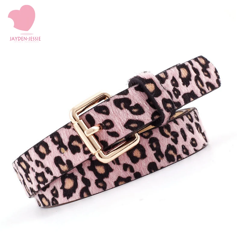 Зимний новый модный розовый Леопардовый пятнистый конский волос декоративный