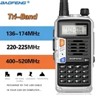 BaoFeng UV-S9 плюс трехдиапазонное радио 10 Вт высокой мощности Мощность домашнее ручной радиолюбителей 136-174 МГц220-225 МГц400-520 МГц иди и болтай Walkie Talkie