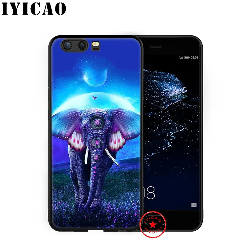 IYICAO мягкий чехол с милым животным слоном для huawei P30 P20 P10 P9 P8 2017 2016 2015 P Smart Z Plus 2019 mate 20