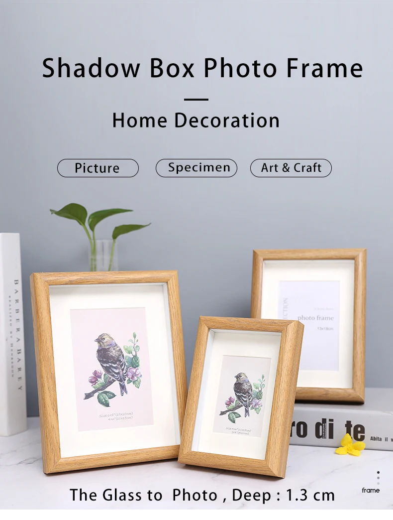 3D рамка теневая коробка украшения для дома фоторамка 8x10 дюймов | Дом и сад