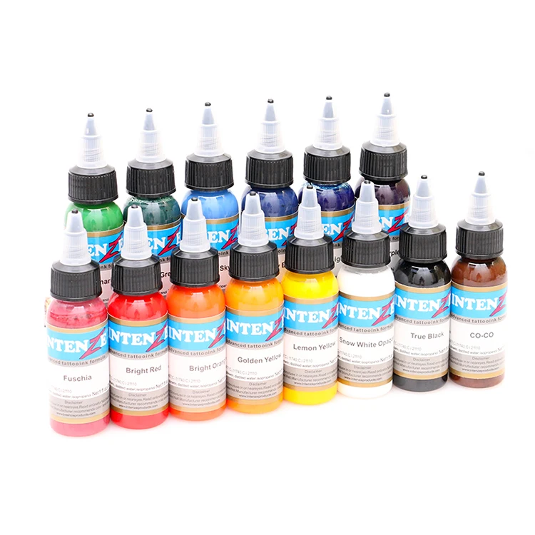 

High quality 14pcs 30ml Professional Tattoo Ink 14 Colors Set 1oz 30ml/Bottle Tattoo Pigment Kit Fashion Makeup Cosmetics Tools