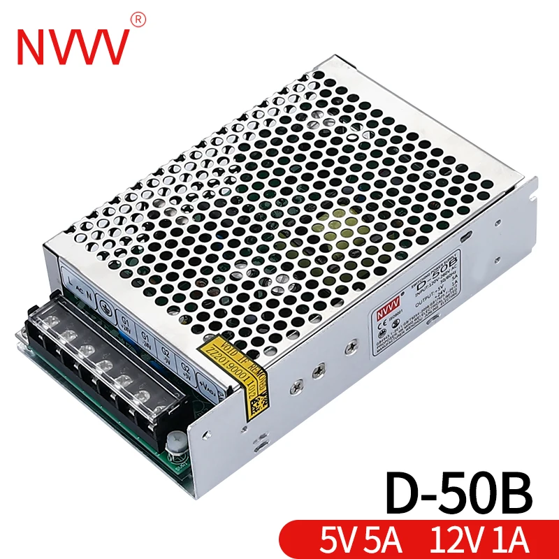 Источник питания NVVV с двойным выходом D-50A 50 Вт 5 В А 12 2 преобразователь