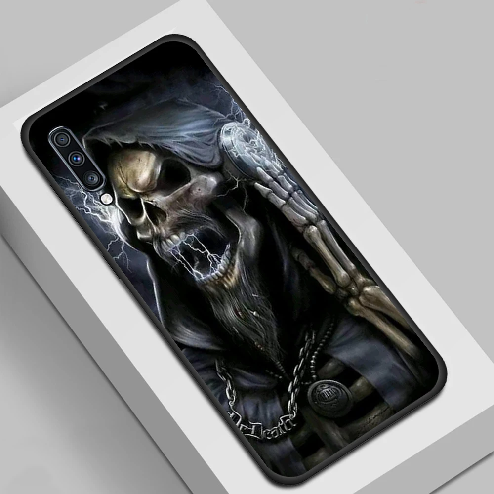 

Grim Reaper Skull Phone Case for Xiaomi Mi Note 10 Pro Lite 9T 9 Pro 9 Lite 8 Lite Poco X3 NFC Silicon Cover Fall Fundas Shell