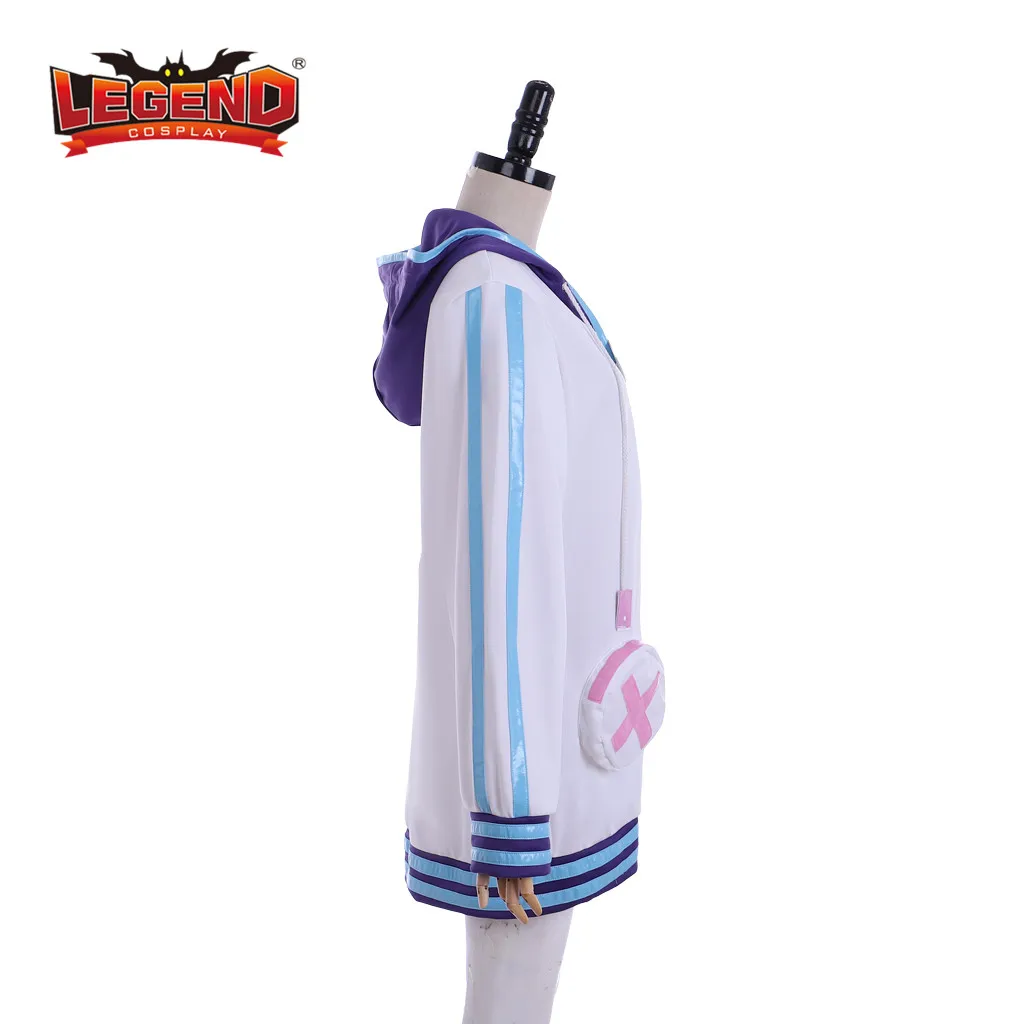 Косплэй Легенда Нептун Hyperdimension Neptunia костюм Толстовки с капюшоном на молнии
