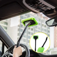auto cleaning wash tool long handle car window cleaner brush kit windshield glass microfiber towel sheet