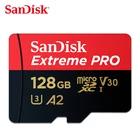 Карта памяти Micro SD SanDisk Extreme Pro, карта U3 V30 TF до 256 МБс., 32 ГБ, 64 ГБ, 128 ГБ