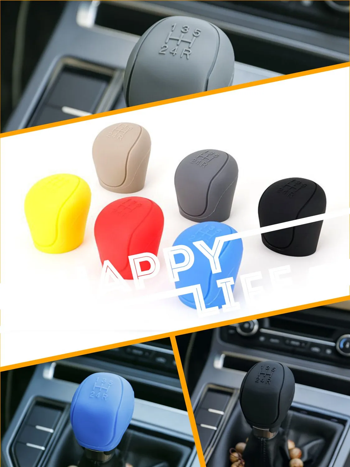 Универсальные ручки для украшения интерьера автомобиля 1 шт. силиконовый чехол