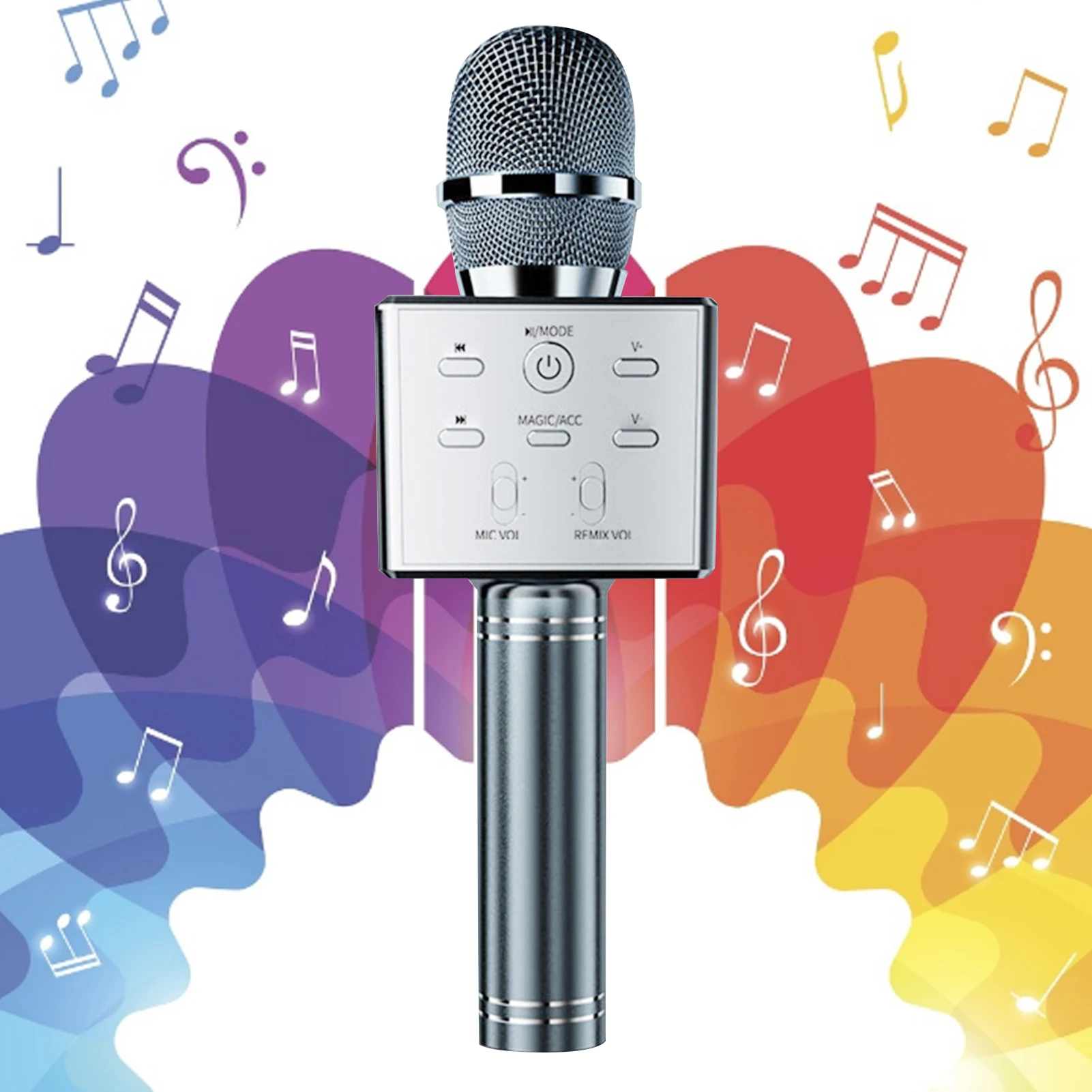 

Professional Wireless Bluetooth Microphone Handheld Karaoke Microphone Mic Speaker For IOS Android Mini Home KTV Toys Kids