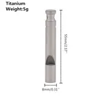 Y1UC свисток для выживания из чистого титана, высокочастотный свисток для кемпинга и пешего туризма со шнуром