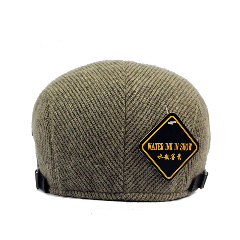 Новинка 2020 модный мужской вязаный берет в стиле пэчворк шапки кепка газетчика с