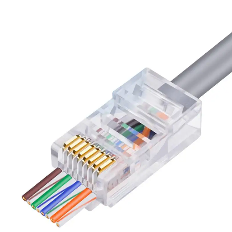 

100 шт., разъем для сетевого кабеля RJ45