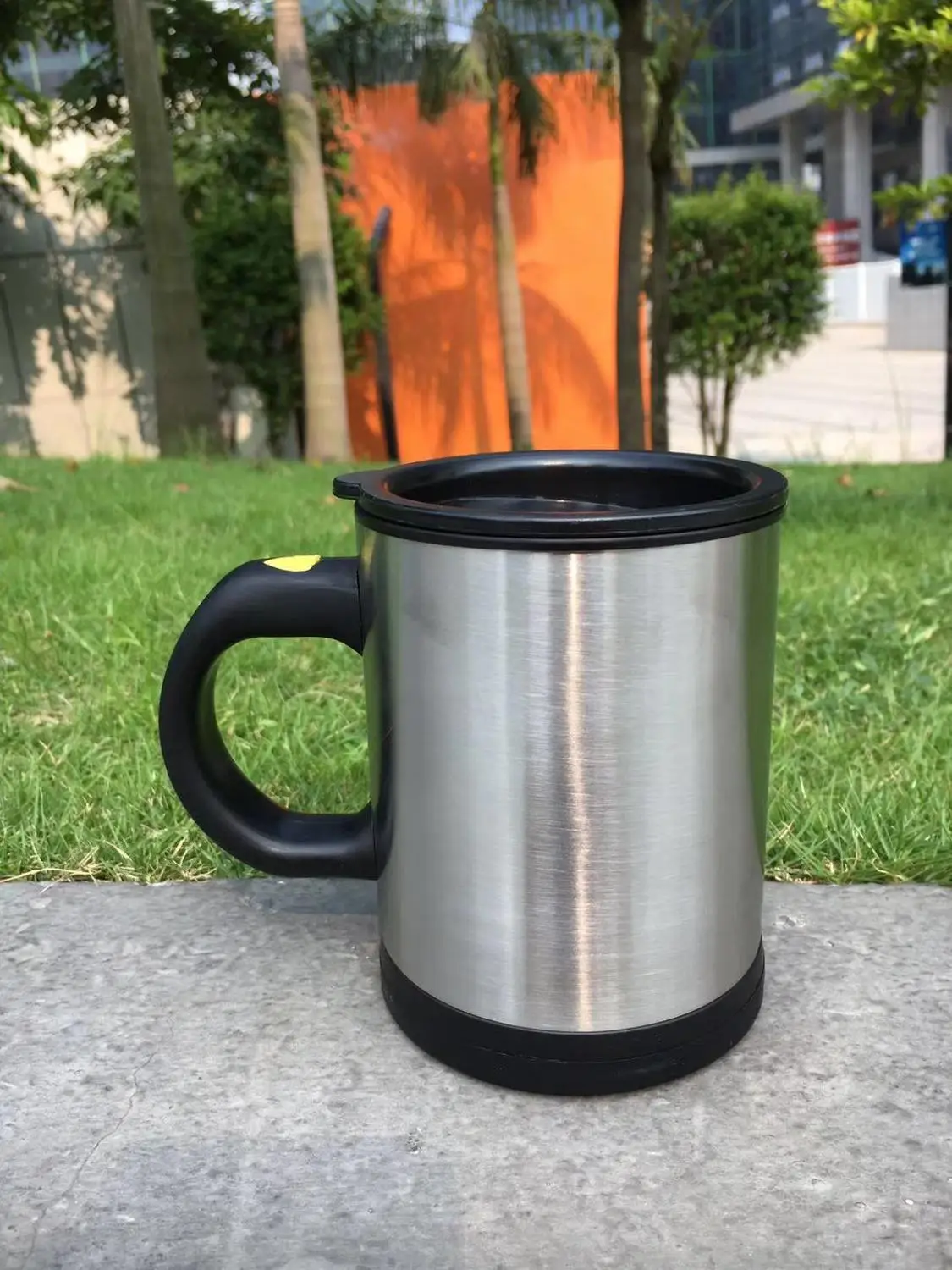genuine high quality lazy man automatic plastic self stirring mug coffee with lid | Дом и сад