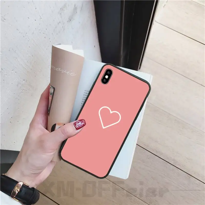 

For Iphone 11 shell case Ins yellow heart DIY soft silicone phone cover for iphone 11 pro se 2020 7 8 plus X XS XR cases