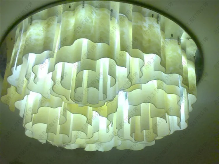 Большая Новая китайская ткань отдел продаж лобби люстра гостиная столовая