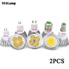 Светодиодная лампочка точечного светильника MR16 GU10 E27 E14, прожекторная лампа 2835 SMD, лампочка GU5.3, 220 В, 110 В, 12 В, 3 Вт, COB, 9 Вт, 12 Вт, 15 Вт для украшения дома