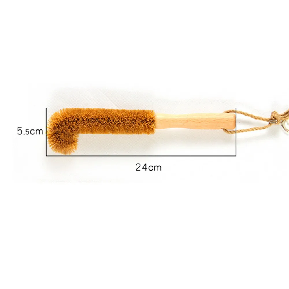 

1pcs Portable Home Cleaning Bottle Natural Coir Brush Glass Pot Washing Kitchen Cleaning-tool Wineglass Bottle Coffe Tea Cup
