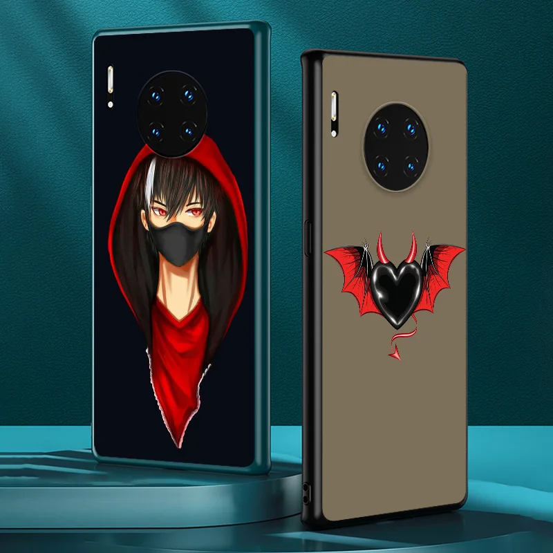 

Devil Bad Boy Anime for Huawei Mate 40 RS 30 20 X 10 P Smart Z S Lite Pro Plus 2021 2020 2019 2018 Black Phone Case