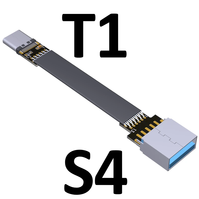 FPV Micro USB 3. 0 Type-c 90 градусов адаптер 5 см-3 1 см FPC плоский кабель шаг 20pin для