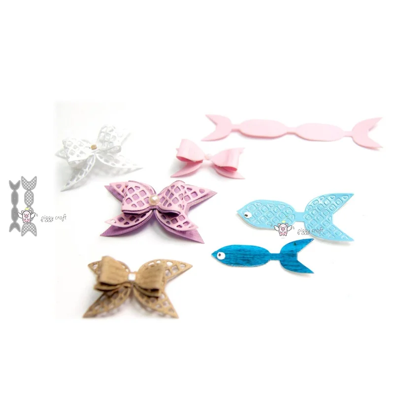 Ремесла Mmao металлические стальные Вырубные штампы Новый сетчатый бант