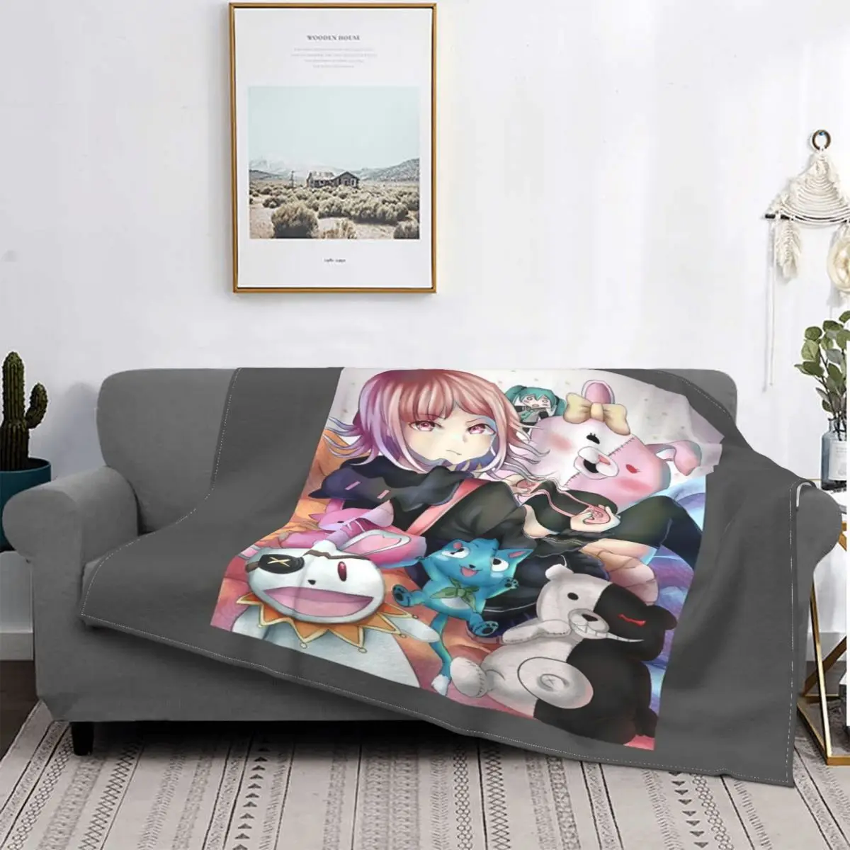 

Nanami Chiaki Danganronpa Blanket Bedspread Bed Plaid Cover Towel Beach Double Blanket Home Textile Luxury