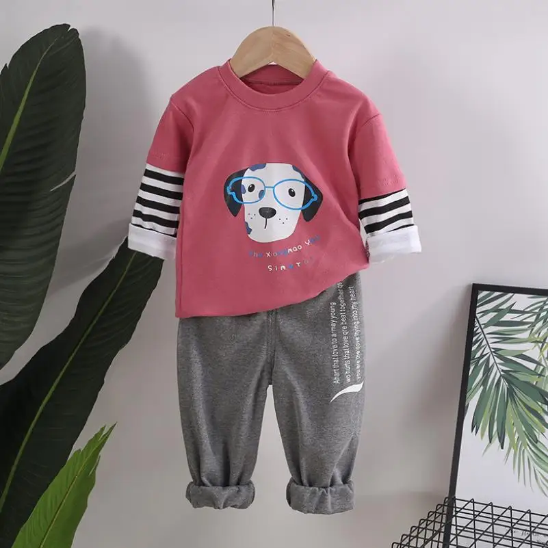 Комплекты одежды для мальчиков и девочек весенне осенняя одежда маленьких