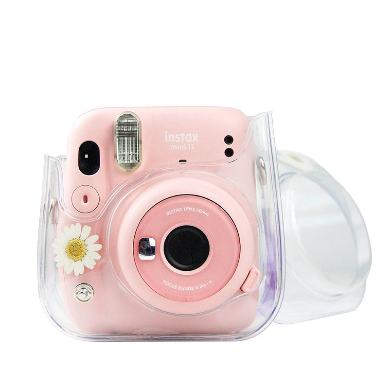 Прозрачный чехол для камеры Polaroid Fuji Fujifilm Instax Mini 11/9/8 засушенные цветы из ПВХ |