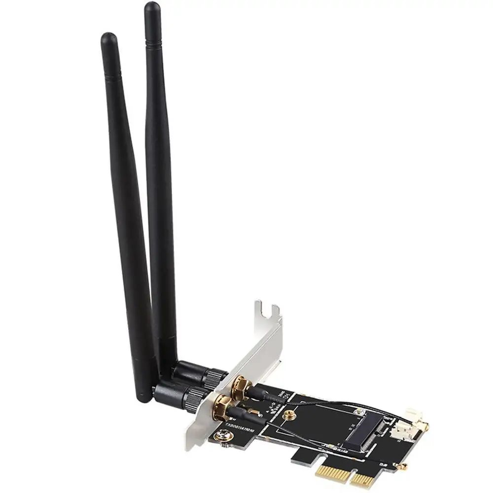 Настольный Беспроводной Wi Fi Bluetooth адаптер сетевой карты DIEWU PCIe на M.2 Расширенная