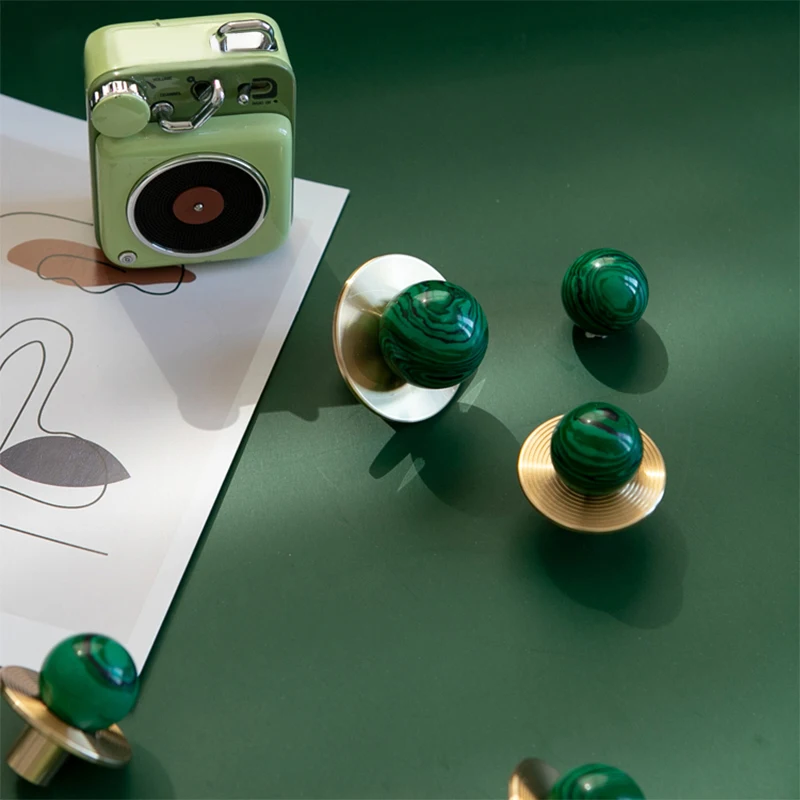 

Латунная ручка для шкафа Lucky Spar роскошное, с натуральным камнем, ручка для ящика, элегантная фурнитура, энергетический кристалл