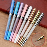 12pcsset metal crystal gel pen high end office stationery crystal gift pen wholesale multicolor fashion gel pen kawaii pen