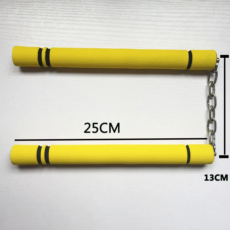 Китайский Брюс Ли Кунг Фу Nunchaku губка безопасности Nunchakus для детей Дети боевые искусства, ушу тренировки фитнеса