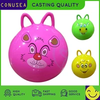 45cm baby space hopper cartoon bouncing jumping ball with handle pvc children inflatable balls beach pool toys for kids baby