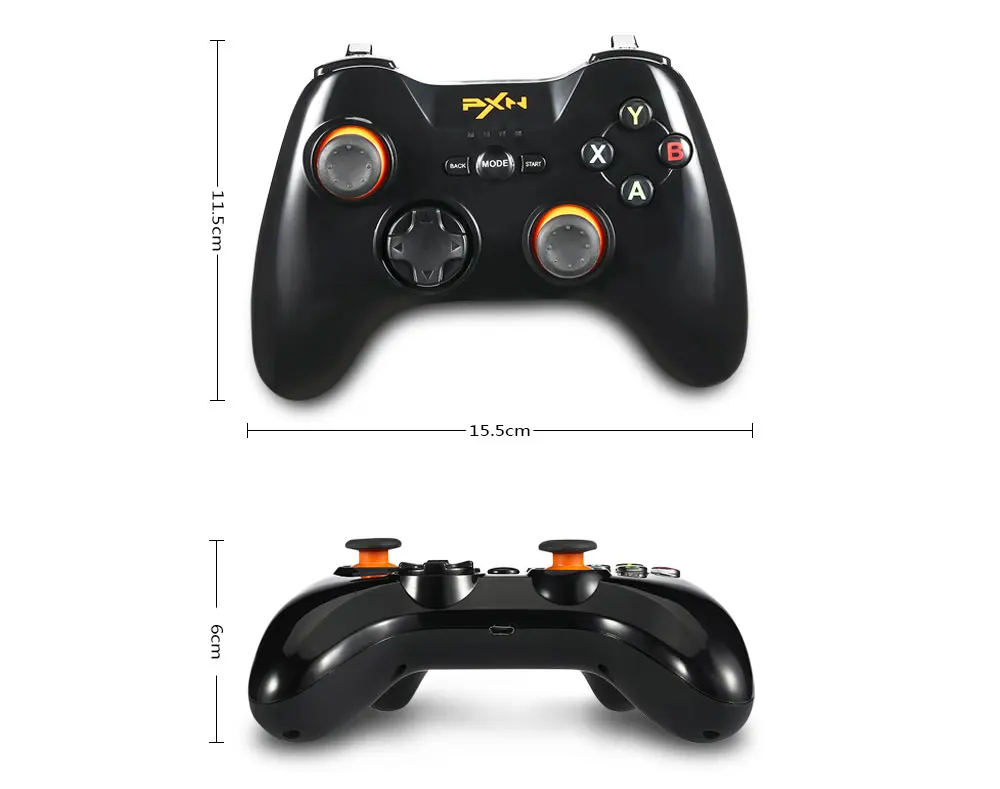 PXN 9603 2,4G беспроводной игровой контроллер для PS3 игровой консоли Двойной вибрационный джойстик для Windows Andriod планшет pk 9613
