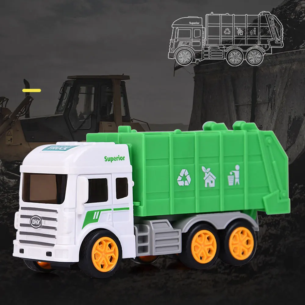 

6Pcs Mini Engineering Car Tractor Toy Dump Truck Model Classic Toy Alloy Car Children Toys Engineering Vehicle