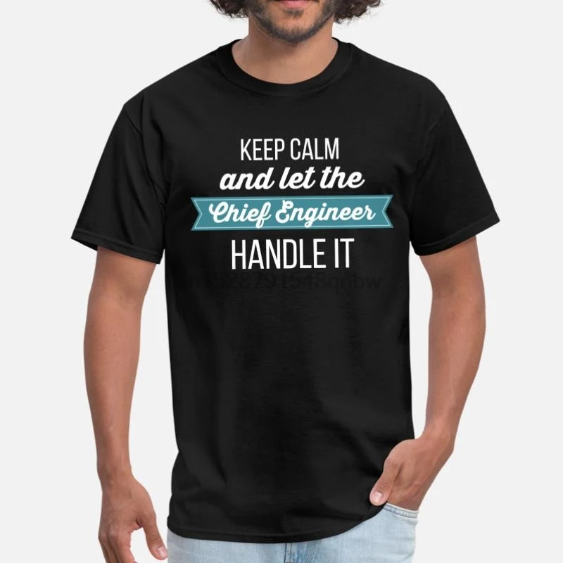 Главный инженер Keep Calm And Let The Chief футболка для инженера женская с круглым вырезом