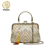 pmsix hot evening bags clutches for women fashion ladies luxury tassel purse wedding party women bags gold