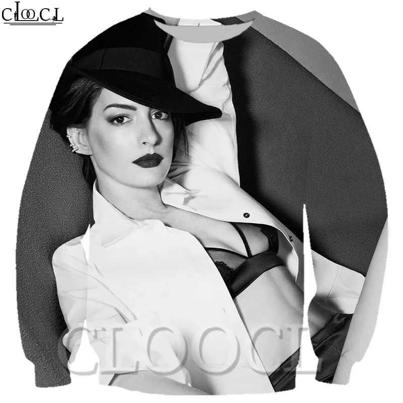 CLOOCL/повседневные толстовки с объемным принтом Толстовки унисекс со звездами Anne