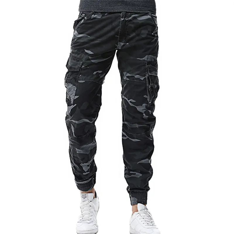 Мужские повседневные штаны осень зима камуфляж Jogger Camo спортивная одежда
