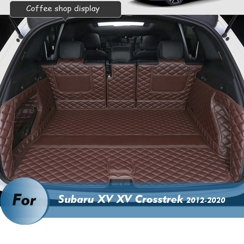 

Only bottom mat Custom Leather Car Trunk Mats For Subaru XV XV Crosstrek 2012-2020 Rear Trunk Floor Mat Tray