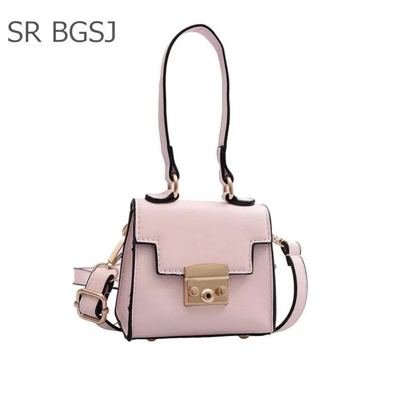 Бесплатная доставка 5 цветов очень маленькая женская кожаная сумка на плечо из ПУ