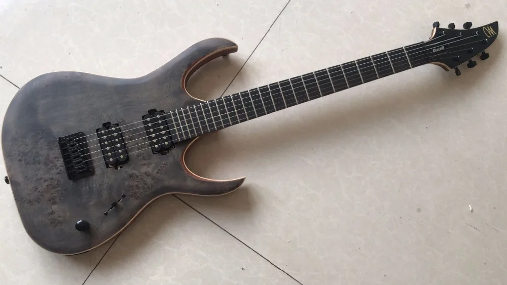 Гитары+ завод+ mayones duvell 6 или 7 Строки Гитары гриф из черного дерева 5 слоев шеи с болтовым креплением блокировки тюнеры mayones Гитары