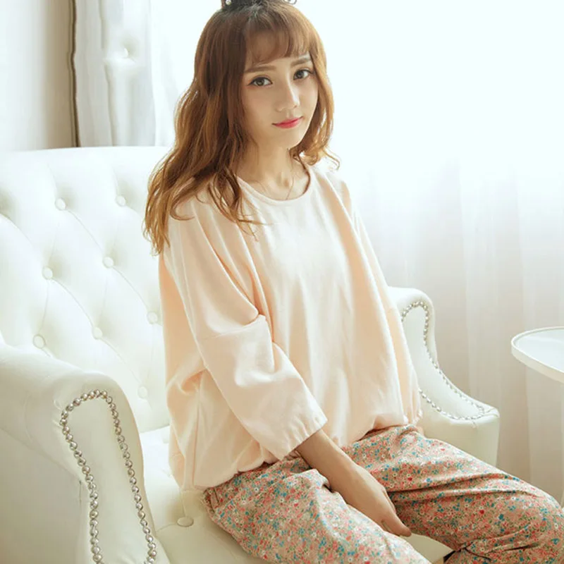 Betinline 2019 Новая женская ночная одежда пижамы милые повседневные топы в горошек