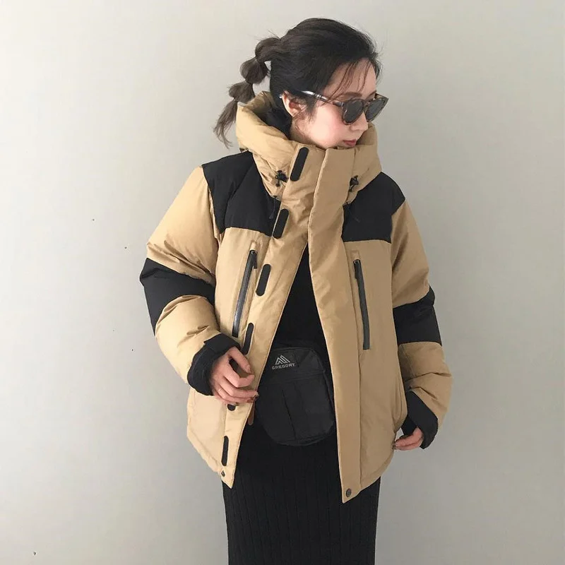 Padded Jacket Tops Warm Winter Regular Women Parka Overcoats Thick Coats Female Casual Cotton Zipper Brown Outwear Puffer Jacket